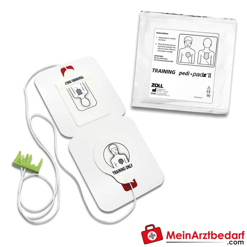 ZOLL Pedi-padz II pädiatrische Trainingselektroden für AED Plus Trainer 2 6 Stück