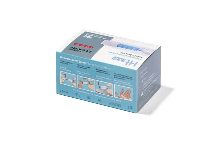 HT One Veiligheidslancetten 2,4 mm 100 stuks