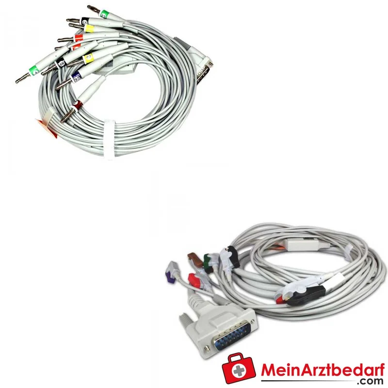 medical ECONET Cardio‑EKG Zubehör Elektroden Kabel Adapter