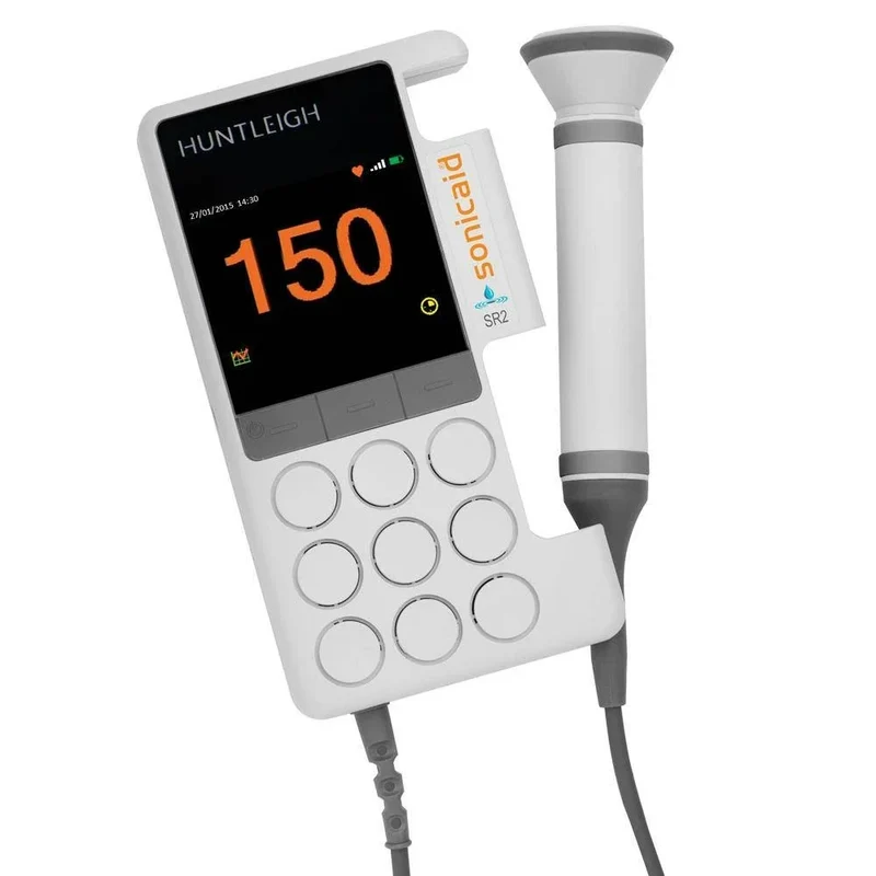 Huntleigh Sonicaid SR2-R obstetrische doppler met 2 Mhz vaste waterdichte probe en oplaadbare batterij