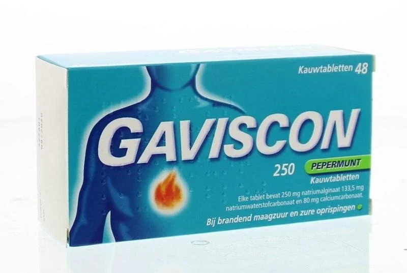 Gaviscon Pepermunt 250 - 48 tabletten