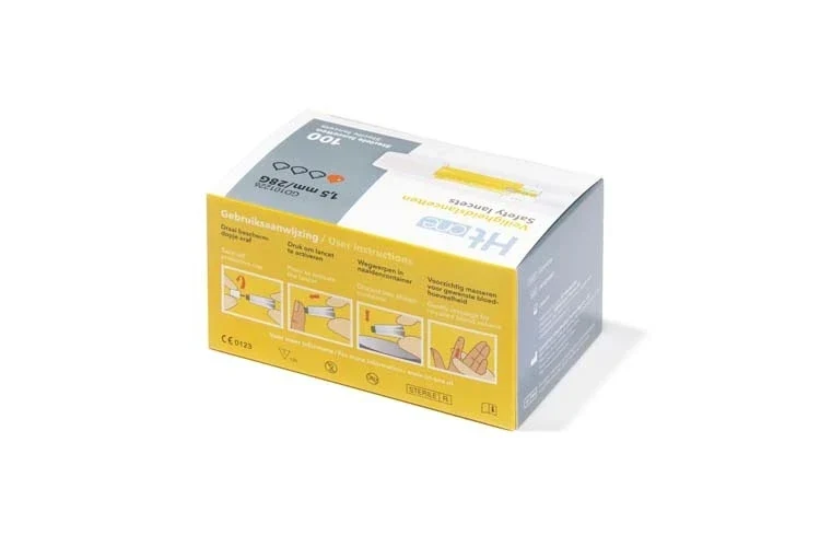 HT One Veiligheidslancetten 1,5 mm 100 stuks
