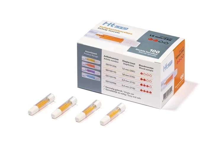 HT One Veiligheidslancetten 1.8 mm 100 stuks