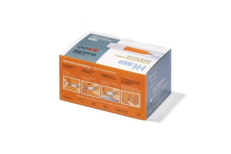HT One Veiligheidslancetten 1.8 mm 100 stuks