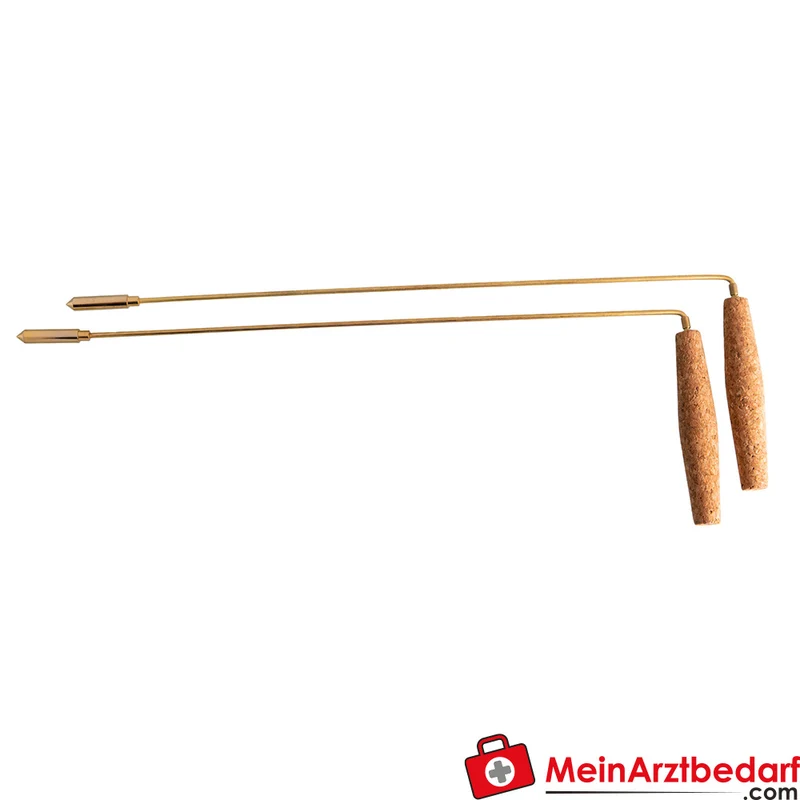 Berk Wünschelrute Messing 38 cm Korkgriffe Aufsatzspitze