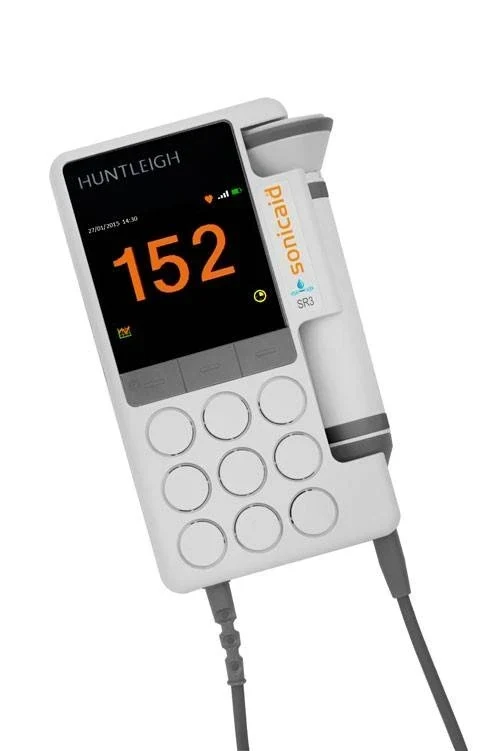 Huntleigh Sonicaid SR3 obstetrische doppler met 3 Mhz vaste waterdichte probe