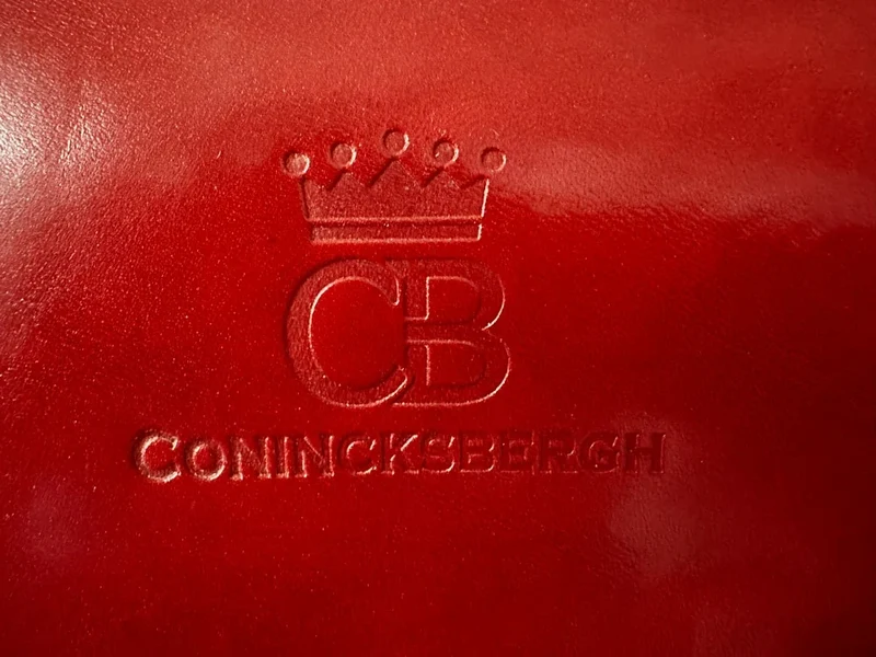 Conincksbergh Leren Dokterstas / Aktetas – Diep rood, Klassiek, Professioneel, Handgemaakt