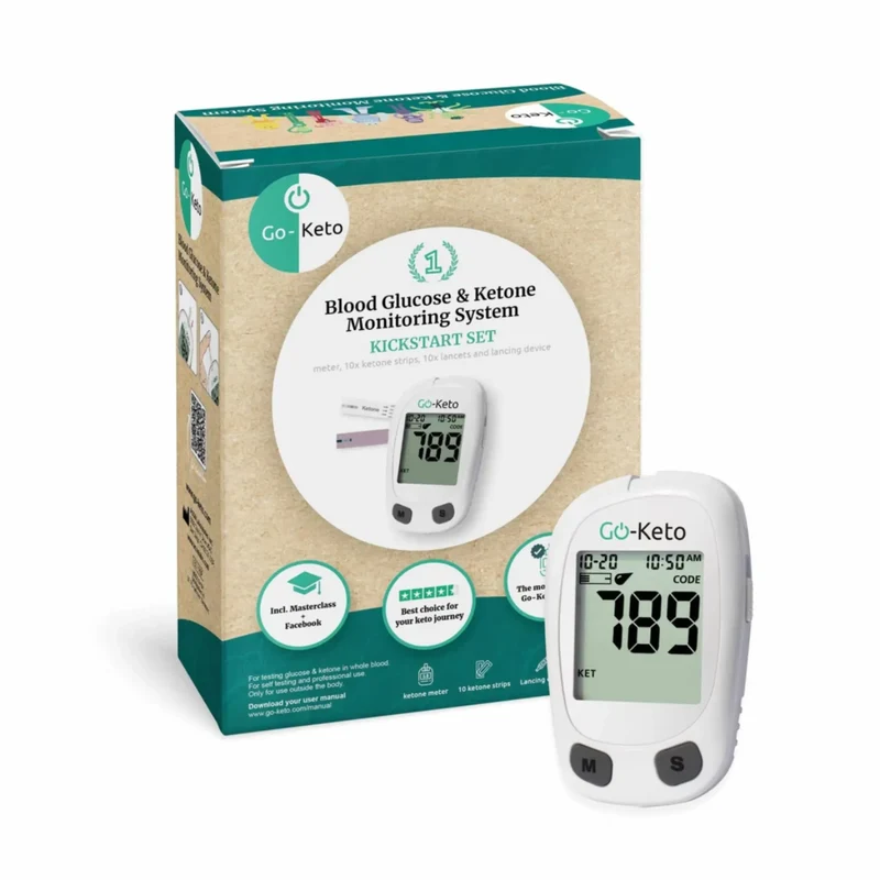 Go-Keto Kickstart Set Ketonen & Bloedglucosemeter mg/dl