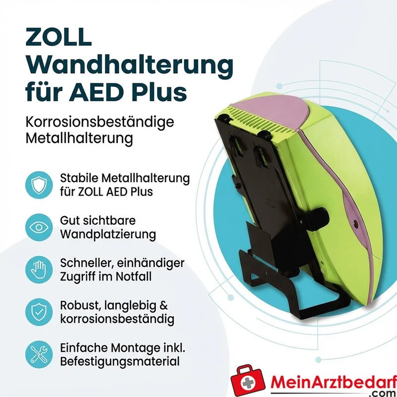 ZOLL Wandhalterung für AED Plus Metall korrosionsbeständig
