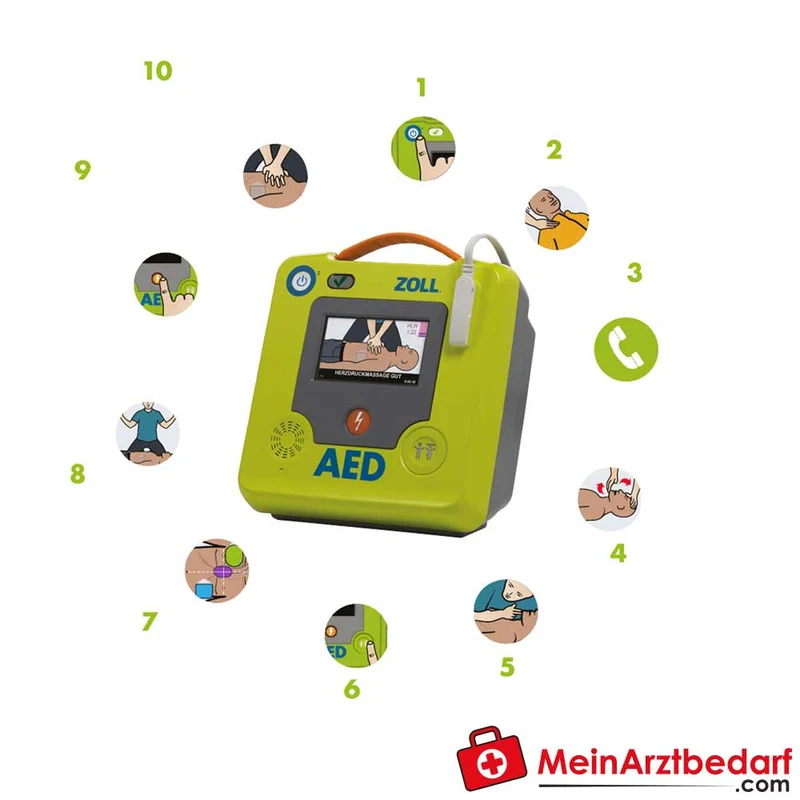 ZOLL AED 3 Vollautomat mit Real-CPR-Help & Kindermodus