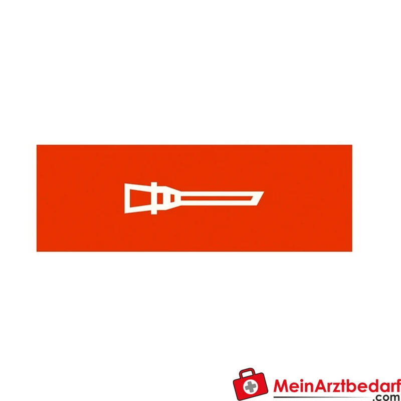 Weinmann Aufkleber Normsymbol 109 x 37 mm selbstklebend robust