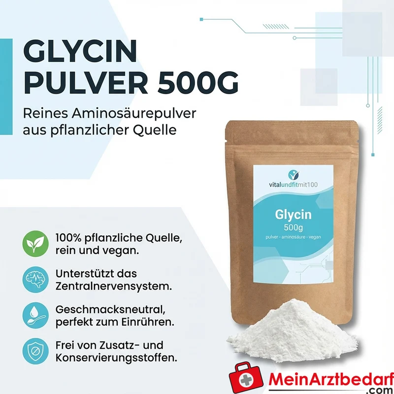 Glycin Pulver Aminosäure pflanzlich 500 g