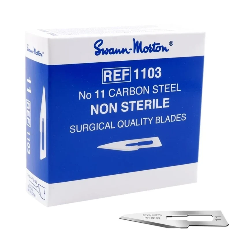 Scalpelmesjes Swann Morton 100 stuks - niet steriel - 1103 nr 11
