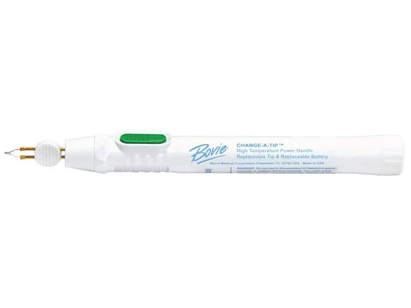 Electrocauter Bovie Change-a-tip met handvat en fijne tip