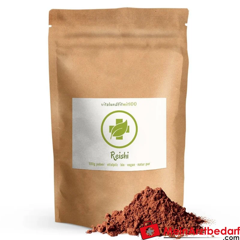 Reishi Pulver 100 g, 100% Reishi aus kontrolliert logischem Anbau