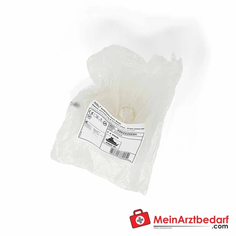 Ambu Einweg-Beatmungsmaske Plus latexfrei mit Cuff-Ventil Gr. 1–6