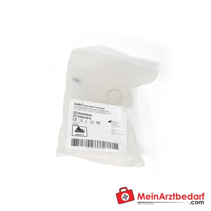 Ambu Einweg-Beatmungsmaske Plus latexfrei mit Cuff-Ventil Gr. 1–6