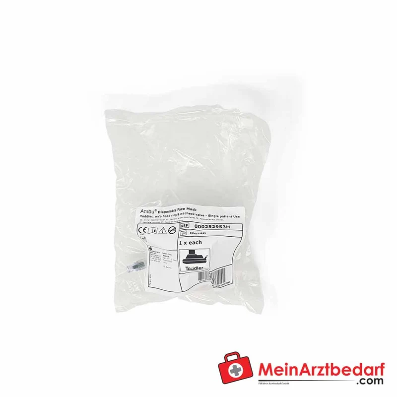 Ambu Einweg-Beatmungsmaske Plus latexfrei mit Cuff-Ventil Gr. 1–6