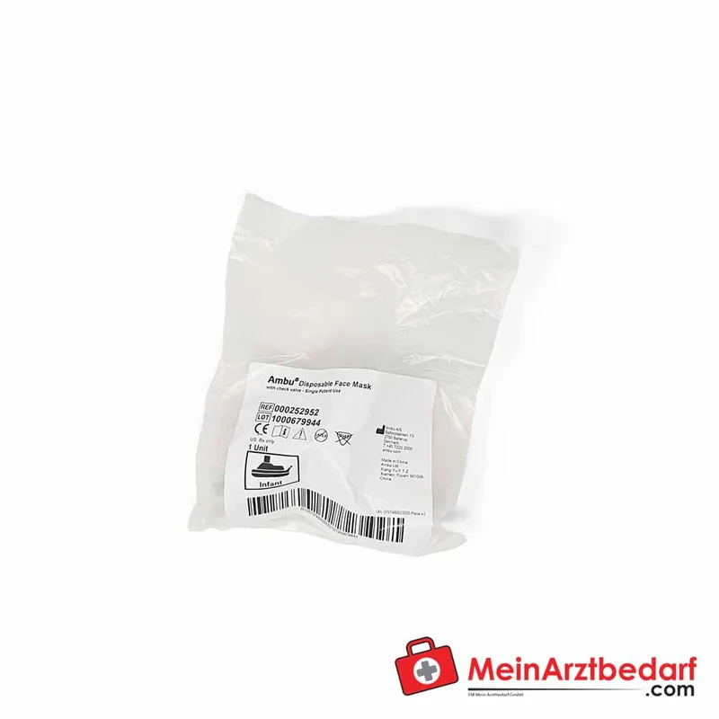 Ambu Einweg-Beatmungsmaske Plus latexfrei mit Cuff-Ventil Gr. 1–6