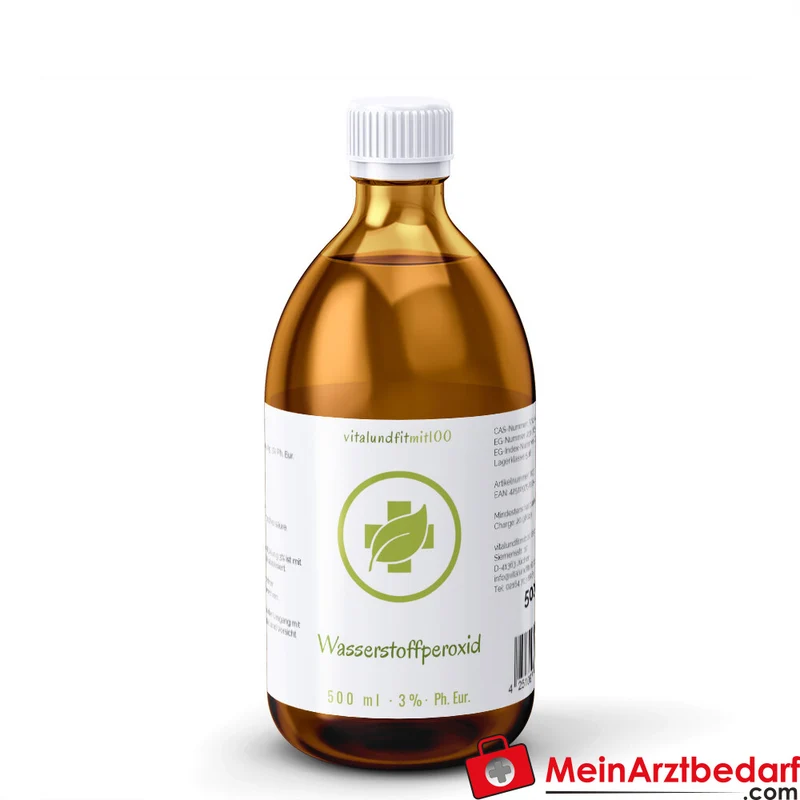 Wasserstoffperoxid H2O2 3% (Ph. Eur.) Lösung stabilisiert mit Phosphorsäure, 500 ml