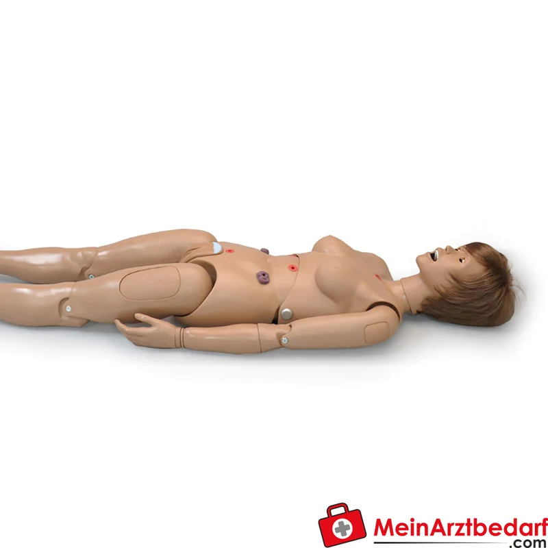Erler-Zimmer Krankenpflegepuppe Lehrmodell 1,60 m Kunststoff für Stoma, Tracheostomie, Injektionen