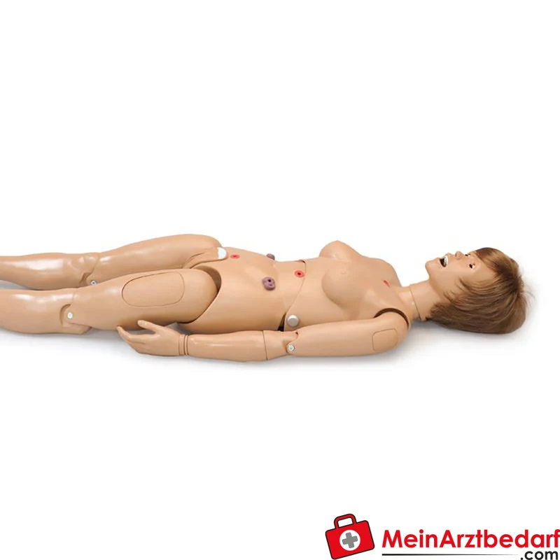 Erler-Zimmer Krankenpflegepuppe Lehrmodell 1,60 m Kunststoff für Stoma, Tracheostomie, Injektionen