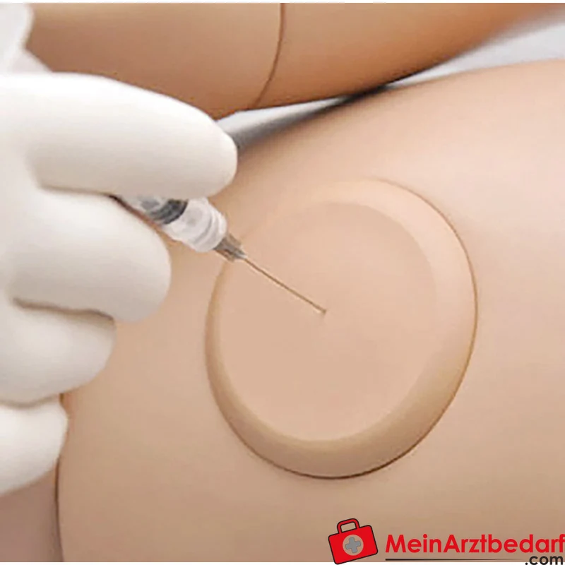 Erler-Zimmer Krankenpflegepuppe Lehrmodell 1,60 m Kunststoff für Stoma, Tracheostomie, Injektionen