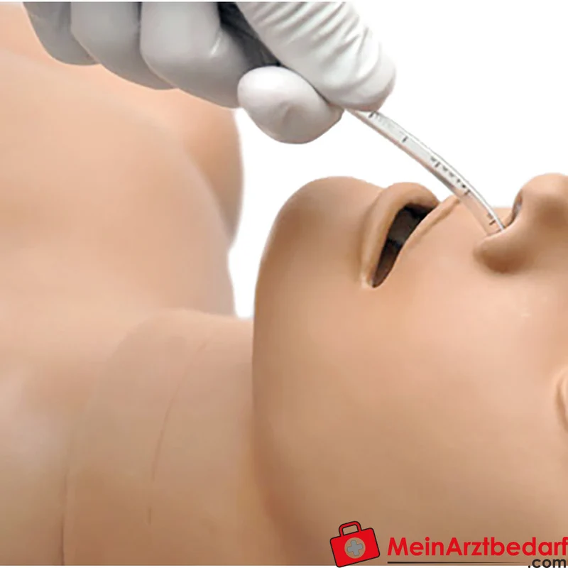 Erler-Zimmer Krankenpflegepuppe Lehrmodell 1,60 m Kunststoff für Stoma, Tracheostomie, Injektionen
