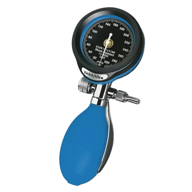 Welch Allyn DuraShock DS55 bloeddrukmeter - blauw - met latexvrije manchet en etui