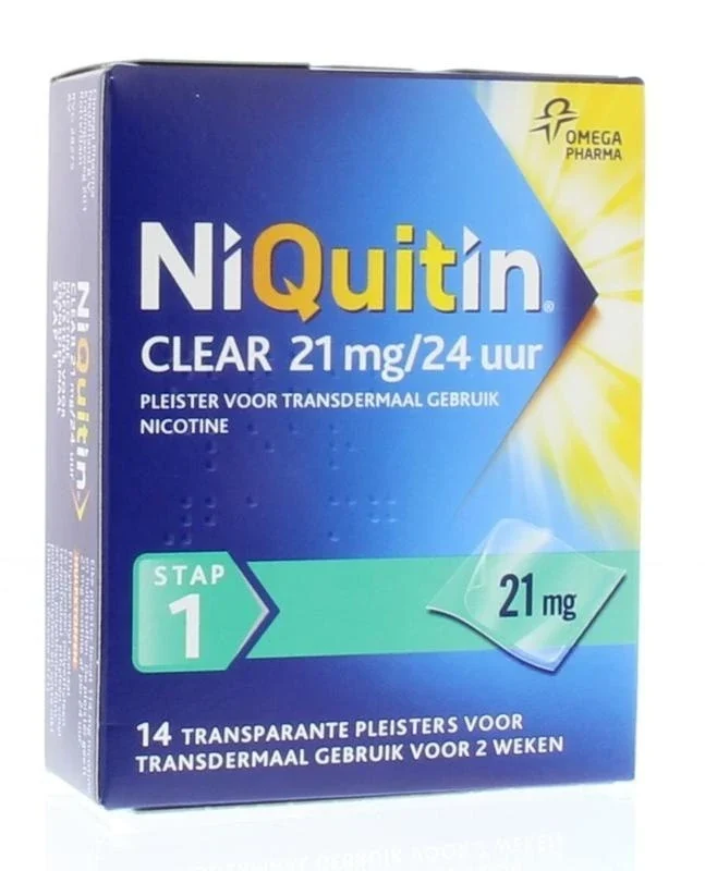 Niquitin Stap 1 21 mg pleisters 14 stuks