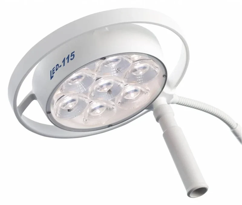 Mach LED 115C onderzoekslampen - 3700, 4000, 4300 Kelvin Op 5-voets statief