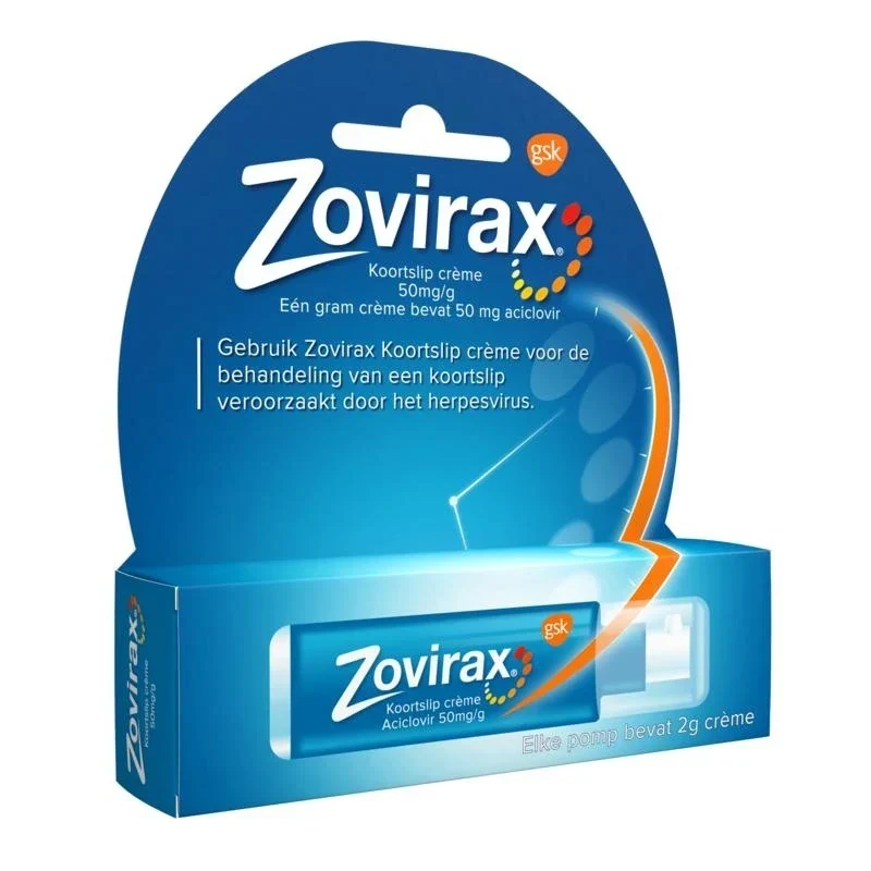 Zovirax Cream 5% pomp tegen koortslip