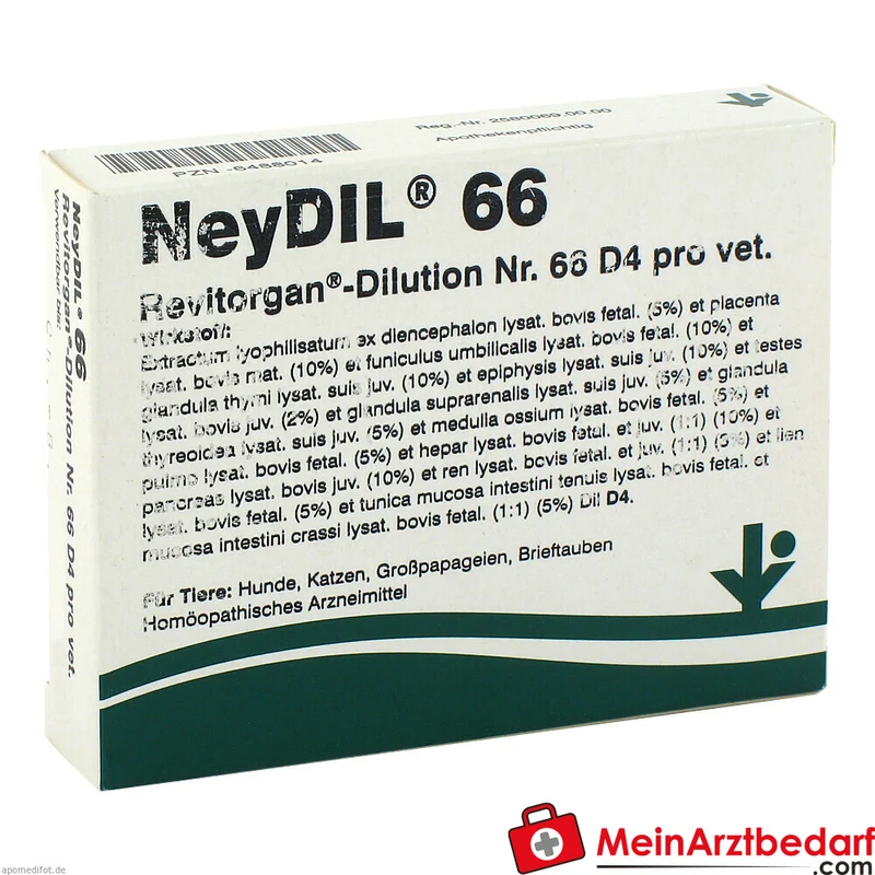 NeyDIL vitOrgan Nr.66 D4 pro vet. 1 µg/ml Injektionslösung 5 x 2 ml