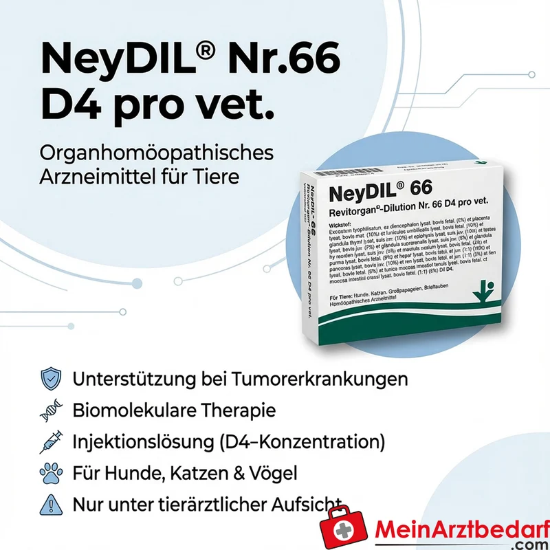 NeyDIL vitOrgan Nr.66 D4 pro vet. 1 µg/ml Injektionslösung 5 x 2 ml