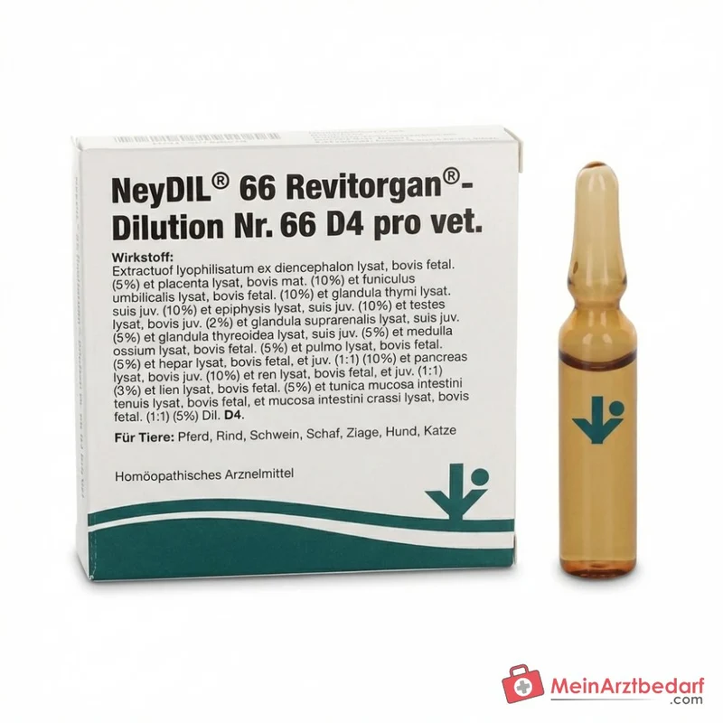 NeyDIL vitOrgan Nr.66 D4 pro vet. 1 µg/ml Injektionslösung 5 x 2 ml