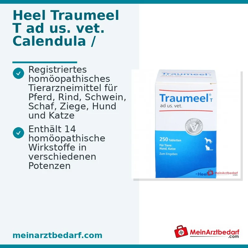 Traumeel T ad us. vet. Tabletten 250 Stück für Hunde und Katzen