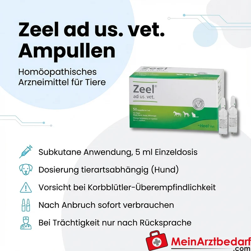 Zeel ad us. vet. homöopathisches Arzneimittel Ampullen 50 x 5 ml subkutan