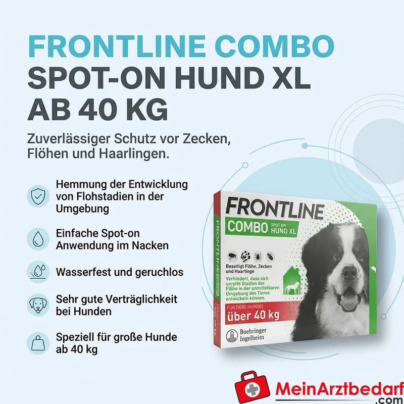 Frontline Combo Spot-on Hund XL ab 40 kg 3 St