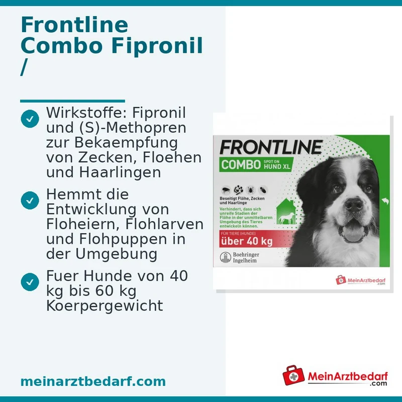 Frontline Combo Spot-on Hund XL ab 40 kg 3 St