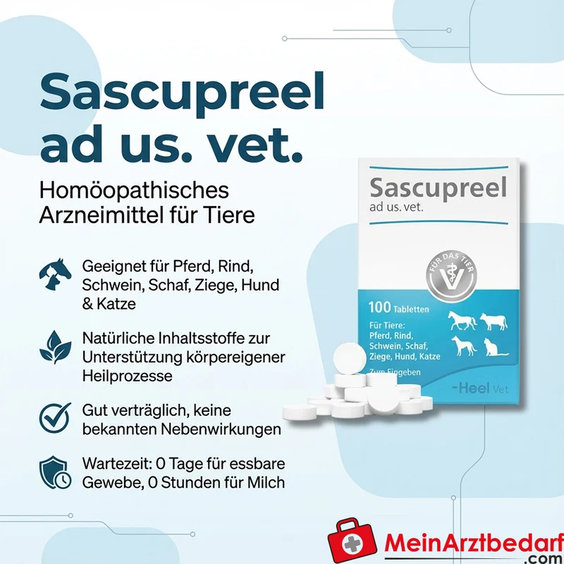 Heel Sascupreel ad us. vet. homöopathisches Arzneimittel 500 Stück