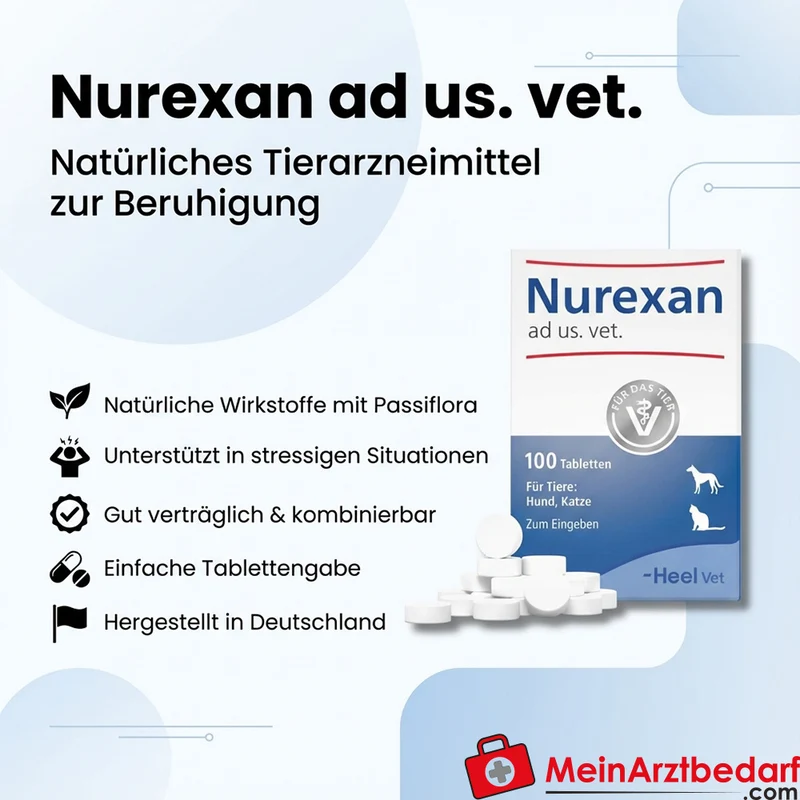 Nurexan Tabletten mit Passiflora 500 Stück für Hunde und Katzen