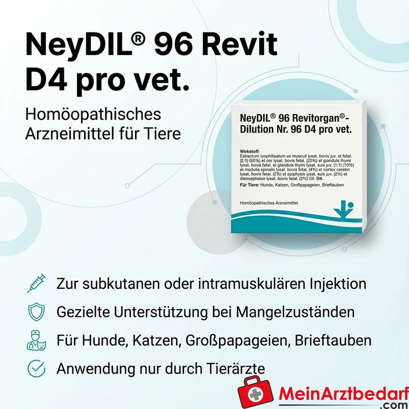 NeyDIL 96 Revit D4 pro vet. Injektionslösung 5 x 2 ml