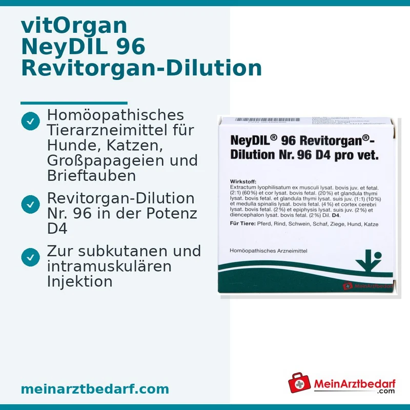 NeyDIL 96 Revit D4 pro vet. Injektionslösung 5 x 2 ml