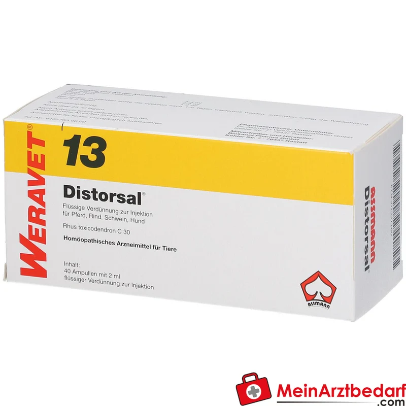 Distorsal 13 vet Rhus toxicodendron Dil. C30 Injektionsampullen 4×10×2 ml