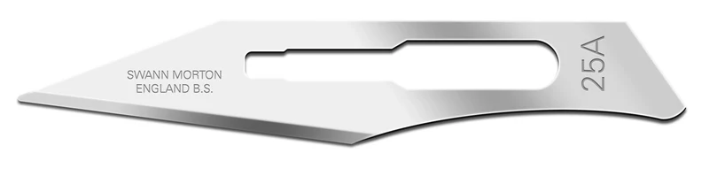 Scalpelmesjes Swann Morton - 0215 - 100 stuks - Nr 25A