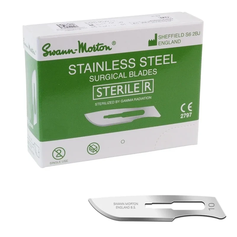 Scalpelmesjes Swann Morton - 0301 - 100 stuks - Nr 10