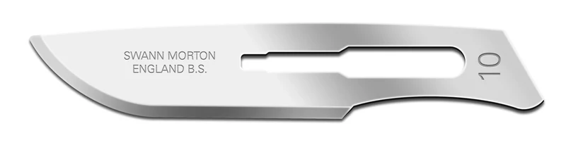 Scalpelmesjes Swann Morton - 0301 - 100 stuks - Nr 10