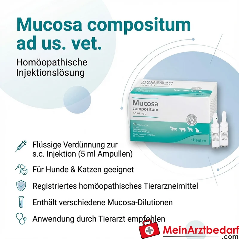 Mucosa compositum ad us. vet. homöopathisches Tierarzneimittel 50 x 5 ml Ampullen