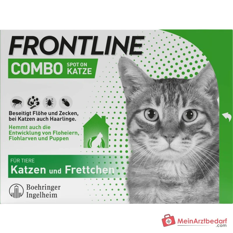 FRONTLINE COMBO Fipronil + (S)-Methopren Spot-on Lösung Katze 6 Stück