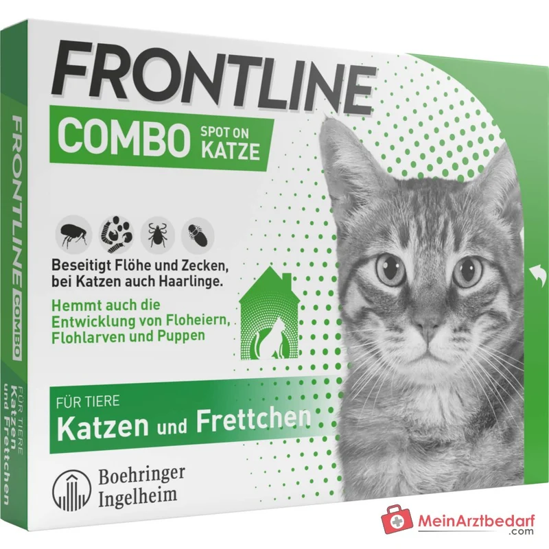 FRONTLINE COMBO Fipronil + (S)-Methopren Spot-on Lösung Katze 6 Stück
